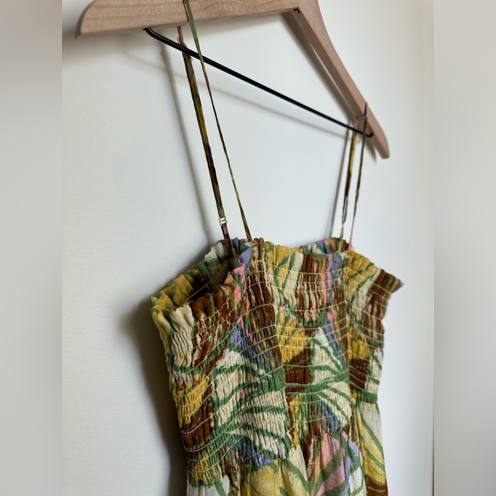 ANTHROPOLOGIE Smocked MIDI Dress Size Medium | MARE MARE X Anthropologie - Picture 6 of 8